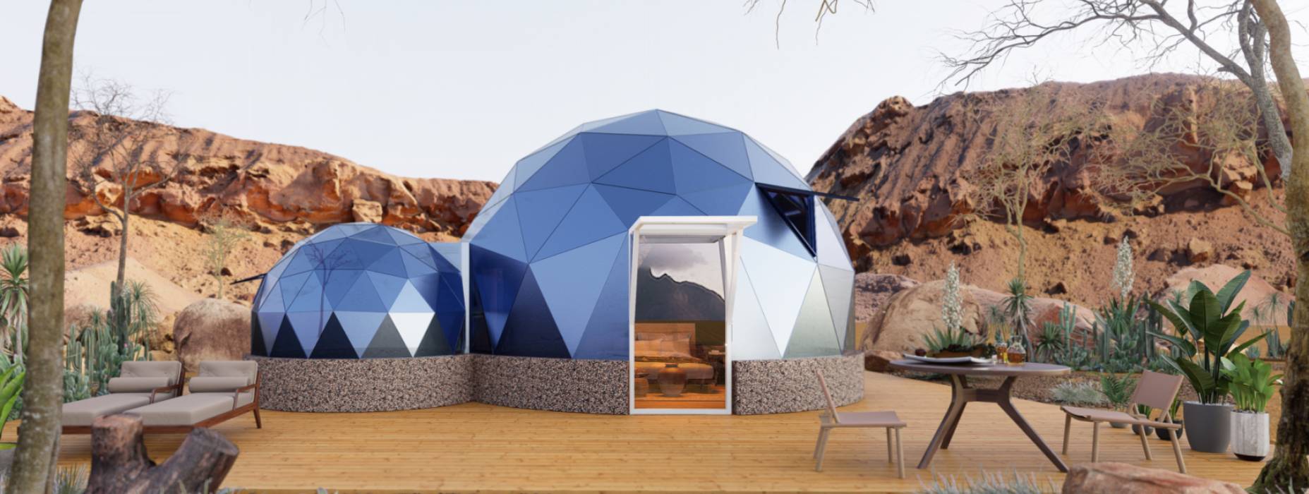 大新县球形智能光伏玻璃星空房